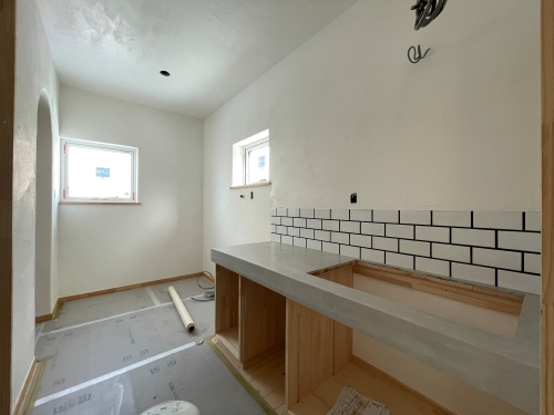 【2026.2.8】左官工事中です。 画像