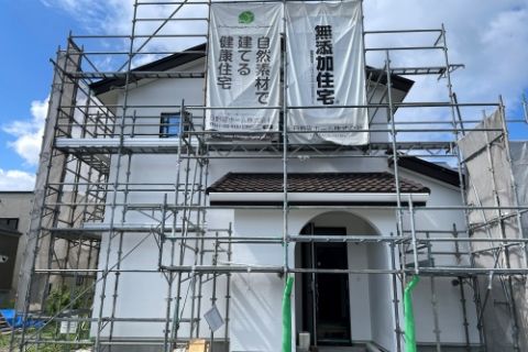 【2025.8.11】左官工事中です。