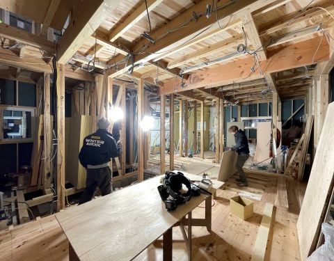 【2025.12.13】大工工事中です。 アイキャッチ画像